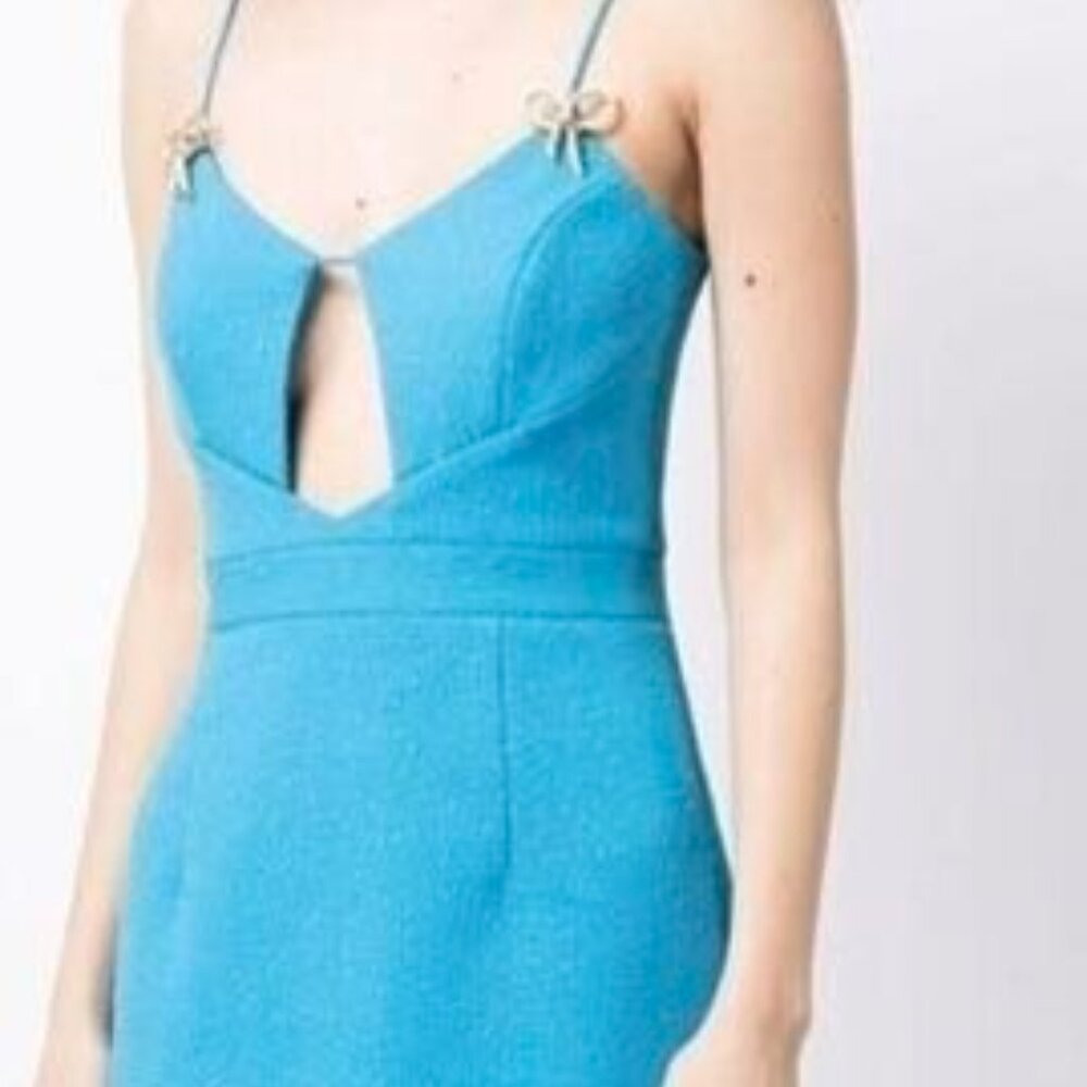Rebecca Vallance NWT Hermosa Bow-Detail Midi Dress - Size 10